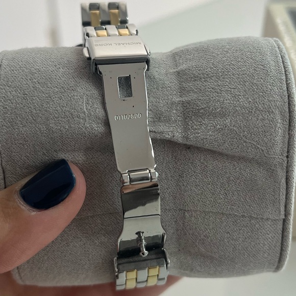 Michael Kors Mini Monroe Pavé Two-Tone Watch - Picture 10 of 14